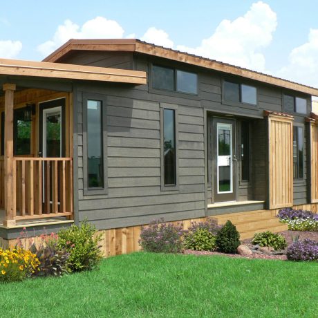 exterior of tiny home